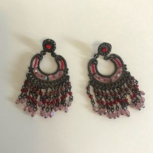 Red Decorative Earrings
